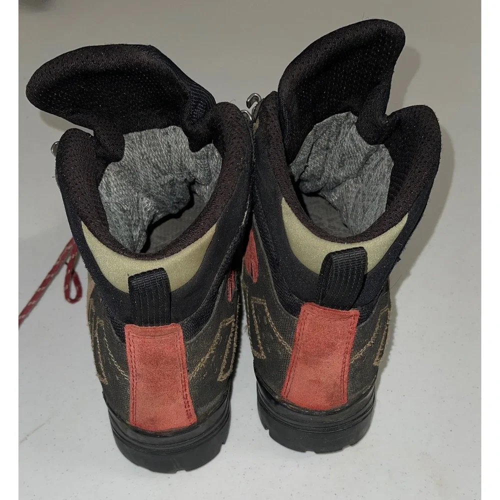 Asolo Mens Hiking Boots Gore-Tex Vibram Suede Backpacking Brown Red Size 10.5